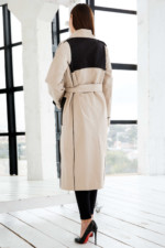 Демисезонный Тренч Mila Nova Q-102 бежевый — изображение 4