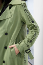 Демисезонный тренч Mila Nova Q-44 оливка — изображение 4