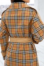 Демисезонный тренч Mila Nova Q-84 кэмел+рыжая клетка — изображение 6