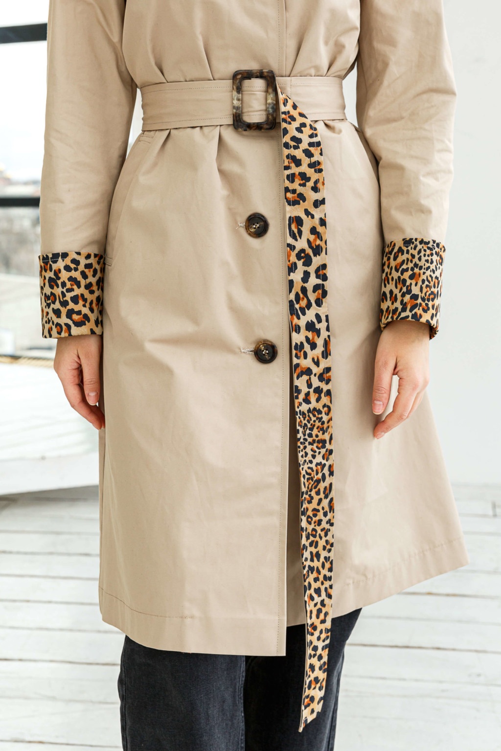 Демисезонный Плащ Mila Nova Q-90 бежевый — изображение 7