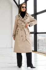 Демисезонный Тренч Mila Nova Q-92 бежевый