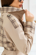 Демисезонный Тренч Mila Nova Q-92 бежевый — изображение 5