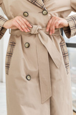 Демисезонный Тренч Mila Nova Q-92 бежевый — изображение 8