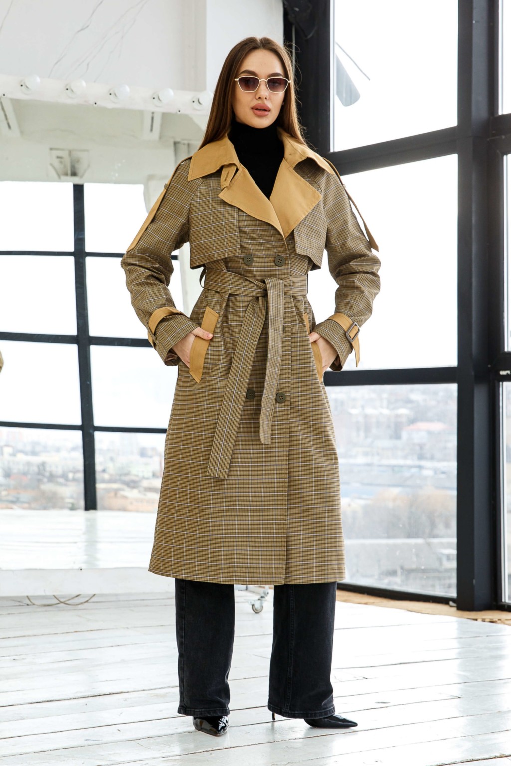 Демисезонный Тренч Mila Nova Q-93 хаки — изображение 1