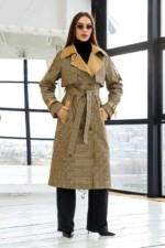 Демисезонный Тренч Mila Nova Q-93 хаки