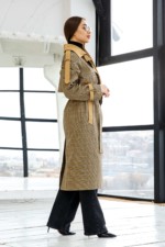 Демисезонный Тренч Mila Nova Q-93 хаки — изображение 3