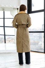 Демисезонный Тренч Mila Nova Q-93 хаки — изображение 4