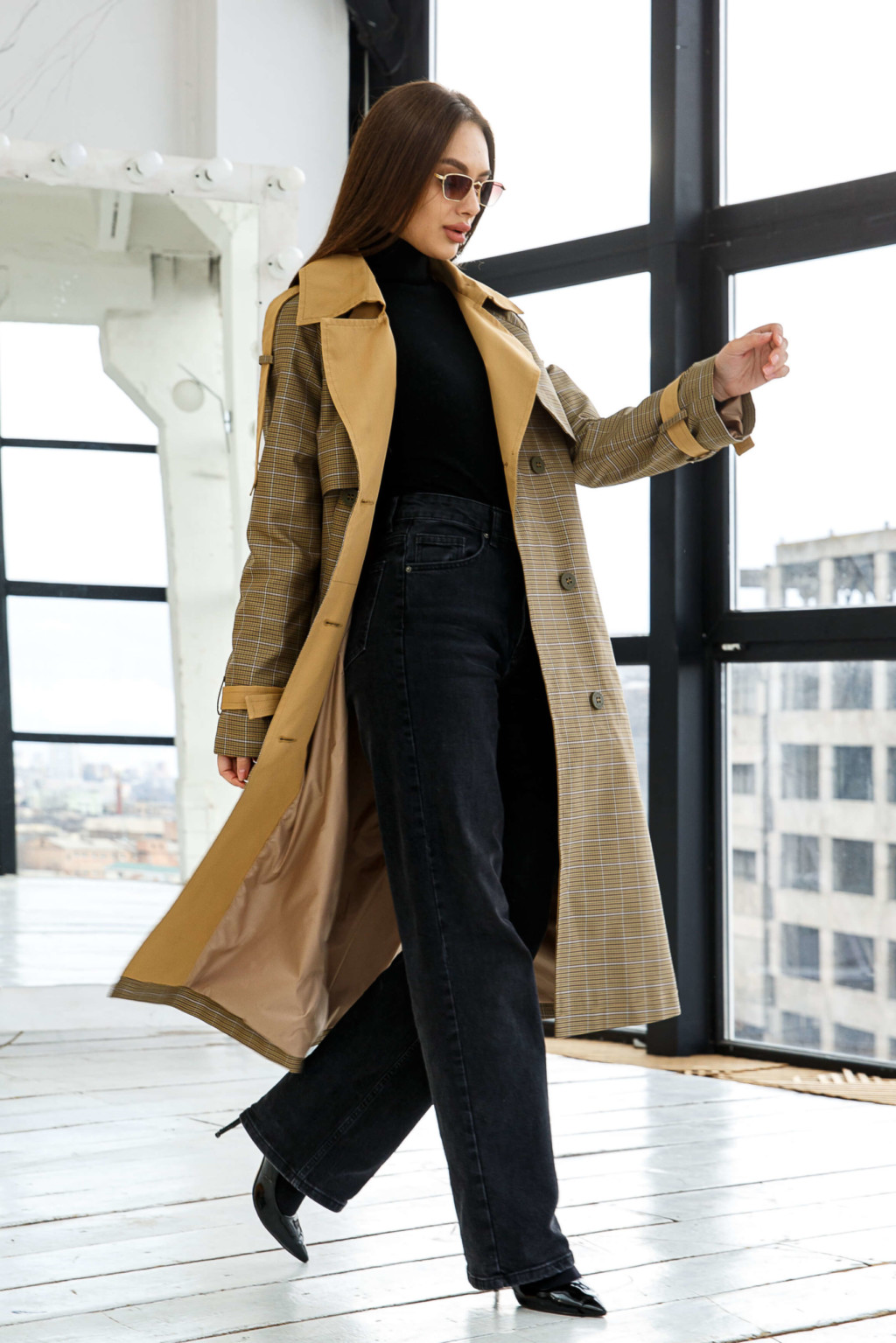 Демисезонный Тренч Mila Nova Q-93 хаки — изображение 2