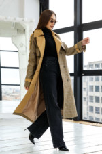 Демисезонный Тренч Mila Nova Q-93 хаки — изображение 2