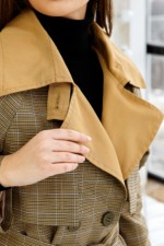 Демисезонный Тренч Mila Nova Q-93 хаки — изображение 6