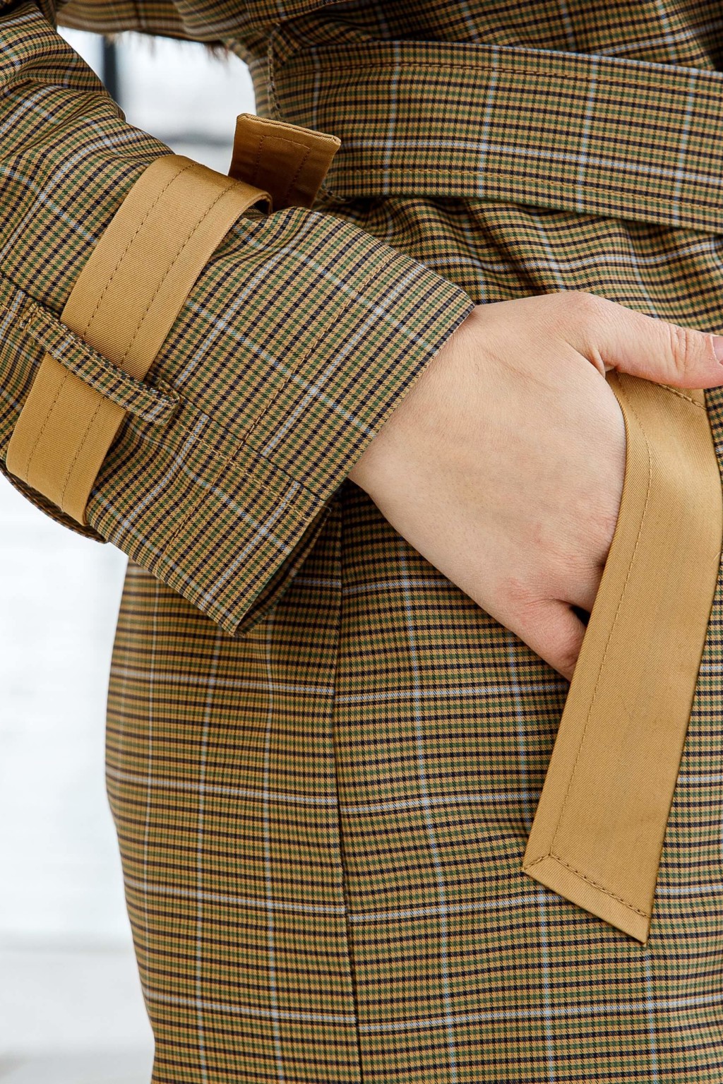 Демисезонный Тренч Mila Nova Q-93 хаки — изображение 7