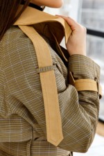 Демисезонный Тренч Mila Nova Q-93 хаки — изображение 8