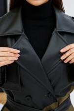 Демисезонный Тренч Mila Nova Q-94 хаки — изображение 6