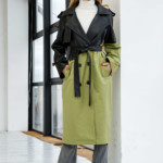 Демисезонный Тренч Mila Nova Q-94 оливка