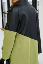 Демисезонный Тренч Mila Nova Q-94 оливка — изображение 7