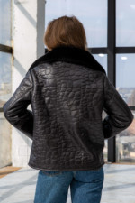 Зимняя Дубленка Mila Nova Д-204  черный — изображение 8