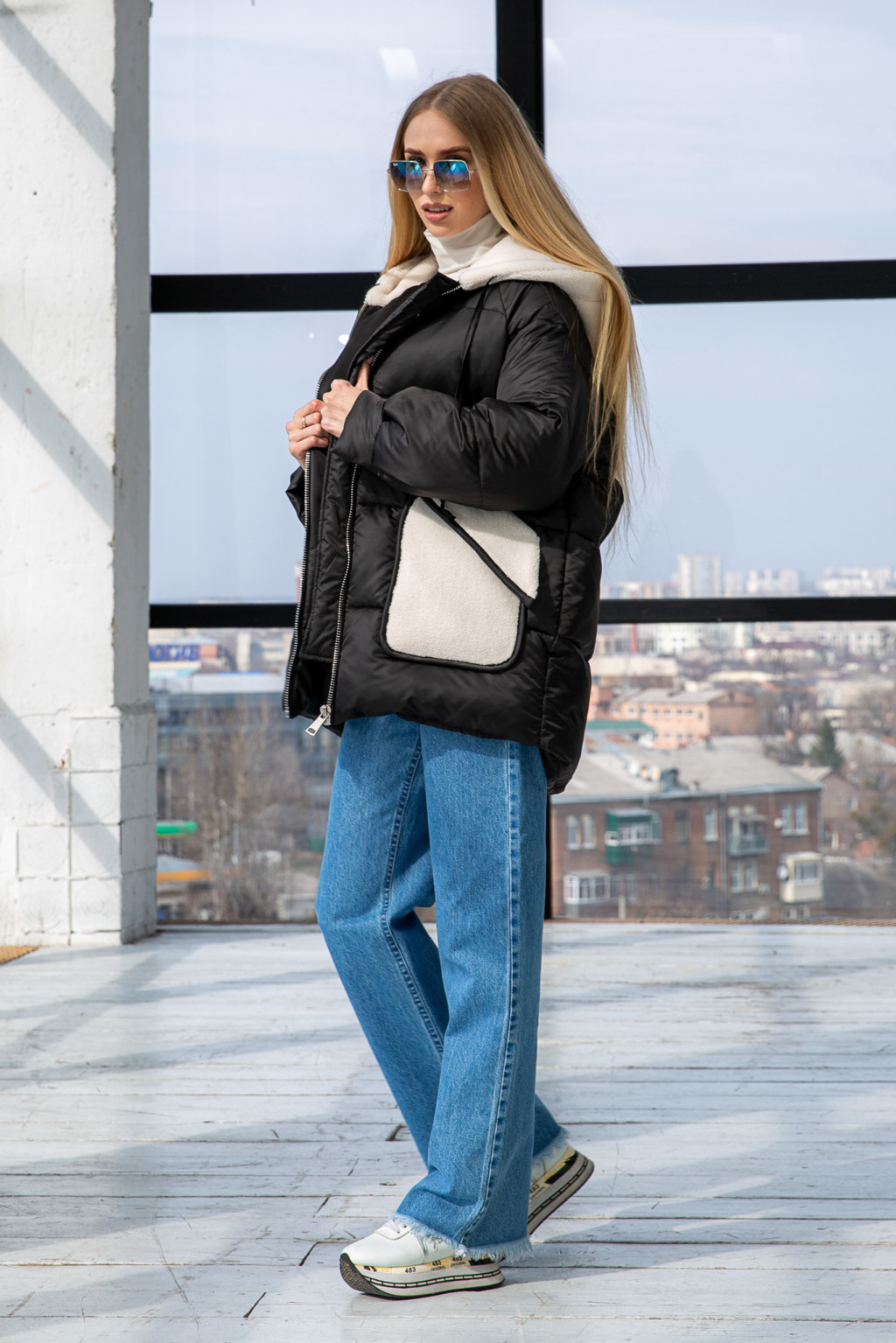 Зимняя Куртка Mila Nova К-271 черный — изображение 3