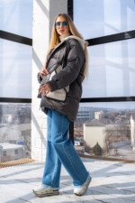 Зимняя Куртка Mila Nova К-271 серый — изображение 2