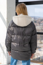 Зимняя Куртка Mila Nova К-271 серый — изображение 4