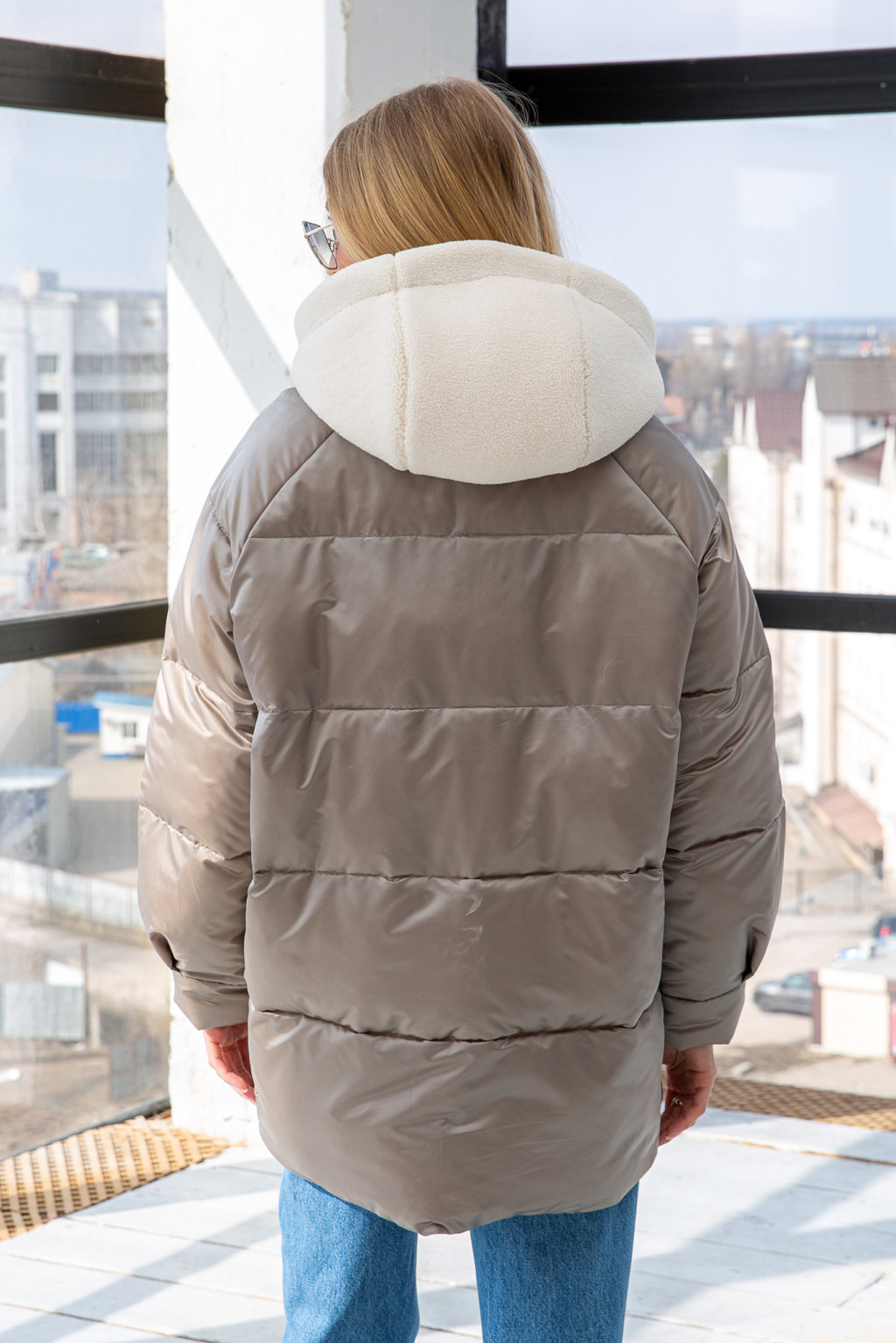 Зимняя Куртка Mila Nova К-271 капучино — изображение 4