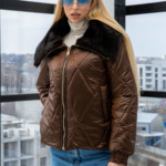 Демисезонная Куртка Mila Nova К-280 шоколад