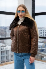Демисезонная Куртка Mila Nova К-280 шоколад