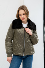 Демисезонная Куртка Mila Nova К-280 хаки — изображение 2