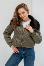 Демисезонная Куртка Mila Nova К-280 хаки