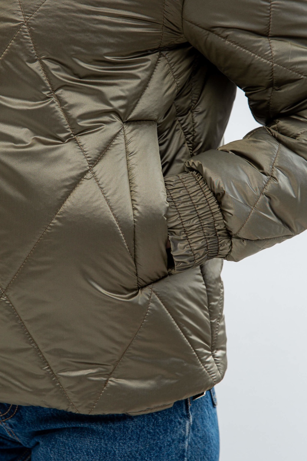 Демисезонная Куртка Mila Nova К-280 хаки — изображение 6