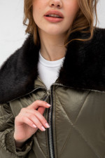 Демисезонная Куртка Mila Nova К-280 хаки — изображение 5