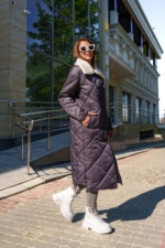 Зимнее пальто Mila Nova ПВ-314 серый — изображение 2