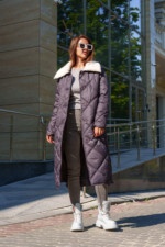 Зимнее пальто Mila Nova ПВ-314 серый — изображение 3