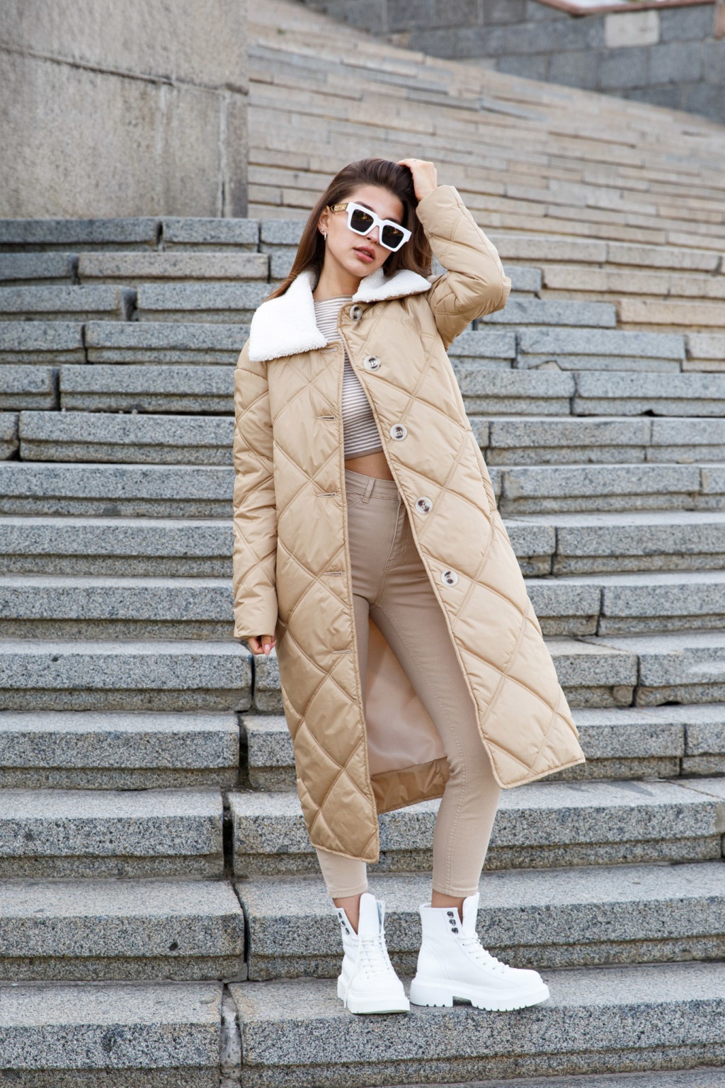 Зимнее пальто Mila Nova ПВ-314 кемел — изображение 2