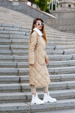 Зимнее пальто Mila Nova ПВ-314 кемел — изображение 5