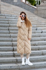 Зимнее пальто Mila Nova ПВ-314 кемел — изображение 6