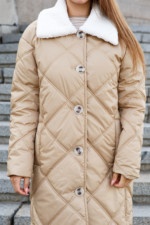 Зимнее пальто Mila Nova ПВ-314 кемел — изображение 3