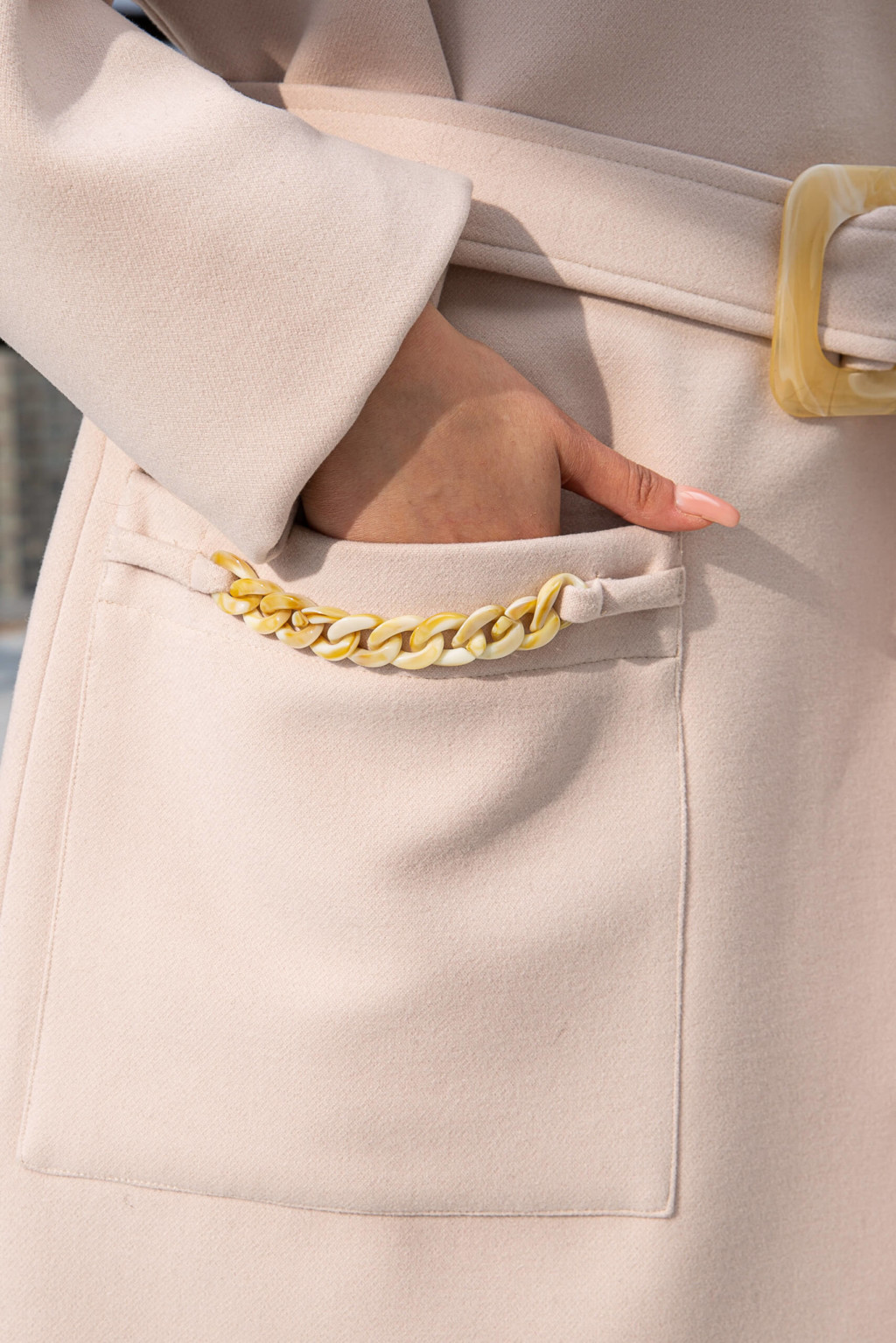 Демисезонное пальто Mila Nova ПВ-234 кор молоко 8441 — изображение 6