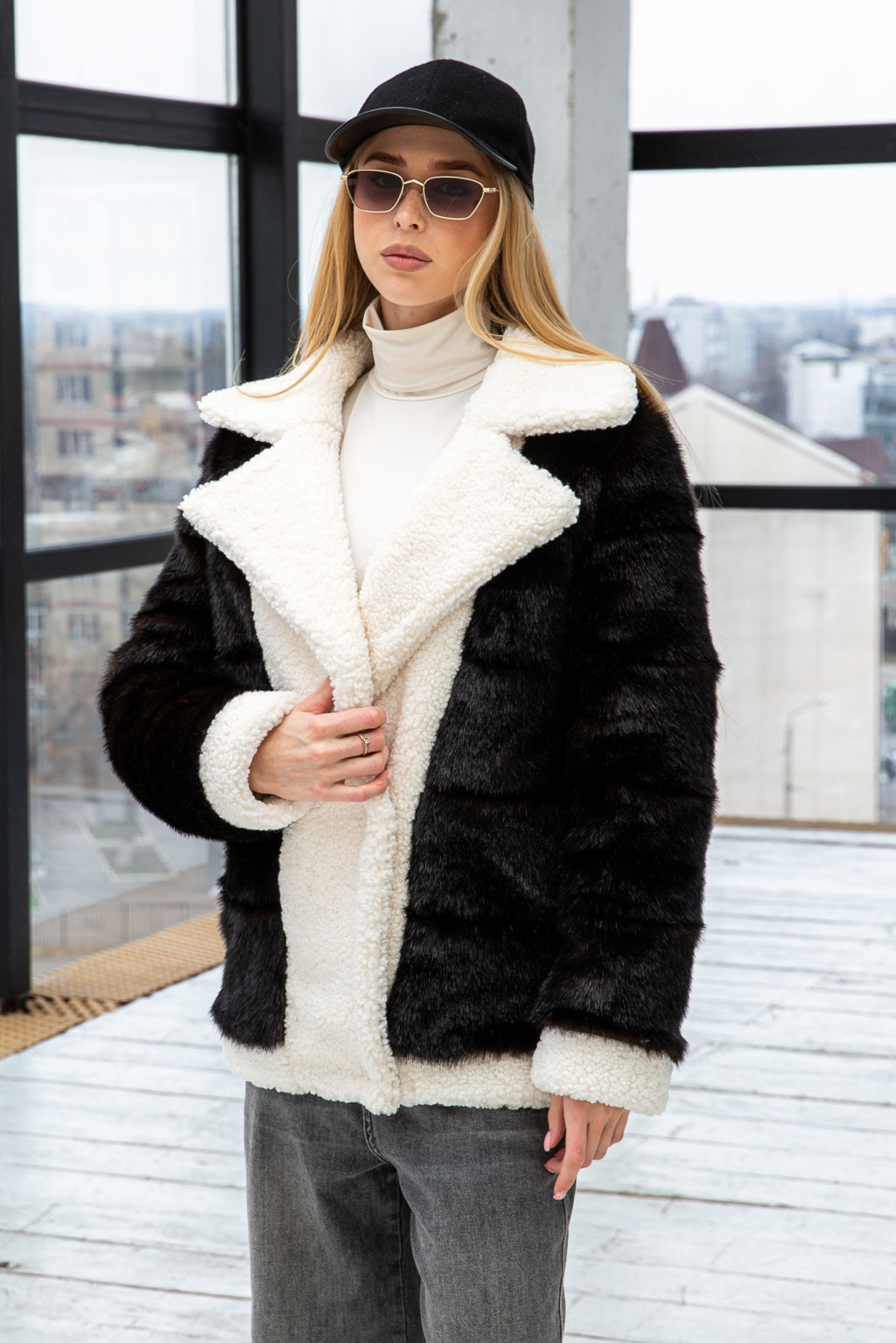 PV-313chokolad Зимняя Шуба Mila Nova ПВ-313 шоколад — изображение 1