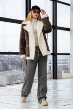 Зимняя Шуба Mila Nova ПВ-313 капучино — изображение 2