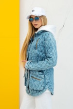 Джинсовая куртка Mila Nova Q-24 светло-голубой — изображение 4