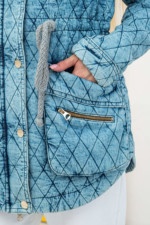 Джинсовая куртка Mila Nova Q-24 светло-голубой — изображение 7