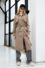 Демісезонний тренч Mila Nova Q-40 коричневий