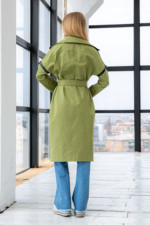Демисезонный тренч Mila Nova Q-85 оливка — изображение 4