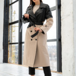 Демисезонный Тренч Mila Nova Плащ Q-94 бежевый