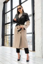 Демисезонный Тренч Mila Nova Плащ Q-94 бежевый