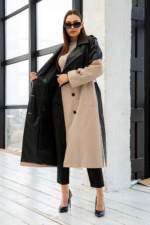 Демисезонный Тренч Mila Nova Плащ Q-94 бежевый — изображение 4