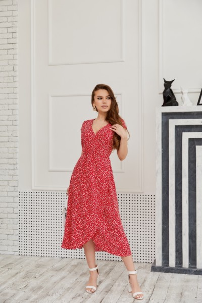 Летнее платье Mila Nova Ф-125 красный