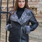 Зимняя дубленка Mila Nova Д-190черный