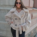 Зимняя шуба Mila Nova ПВ-317бежевый