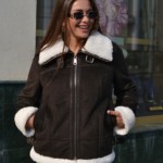 Зимняя дубленка Mila Nova Д-205 шоколад